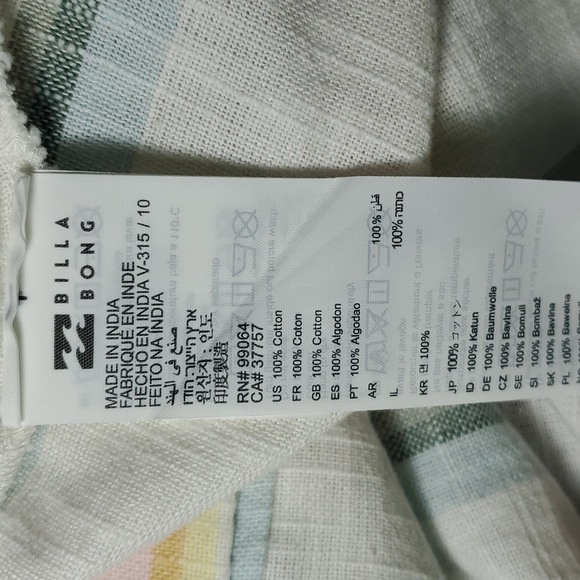 Billabong x The Salty Blonde Sunny Stripes Slip Dress Size S - Picture 8 of 10